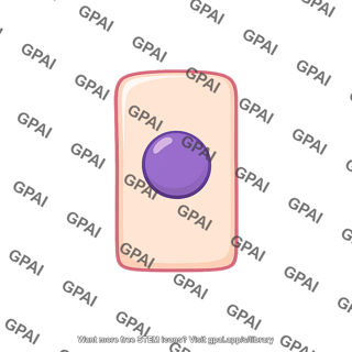 Thyroid cell hypertrophied
