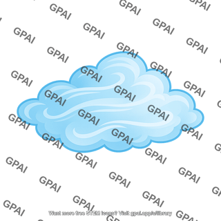 Stylized cloud