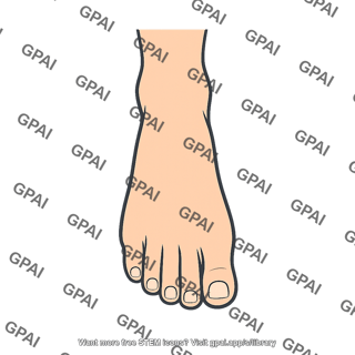 Foot dorsal view