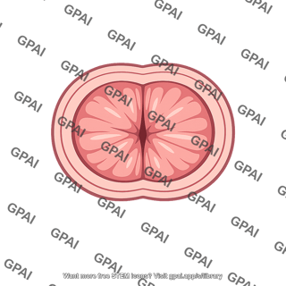 Colon lumen occluded