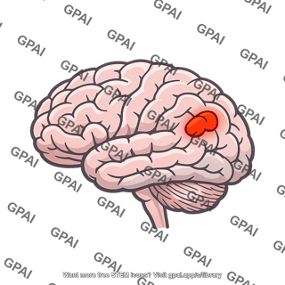 Brain highlighted region