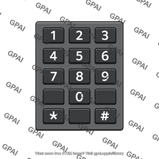 Phone number keypad