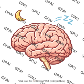 Human brain sleeping
