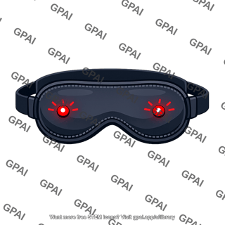 Sleep goggles flashing red