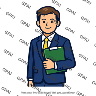 Businessman with folder