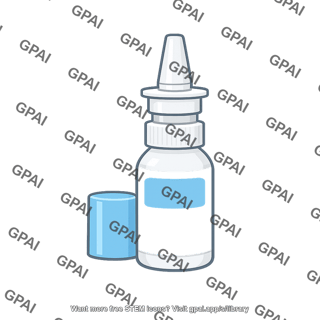 Nasal spray bottle