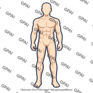 Muscular male body
