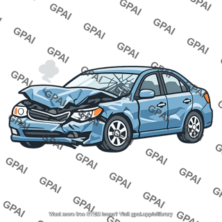 Automobile crashed