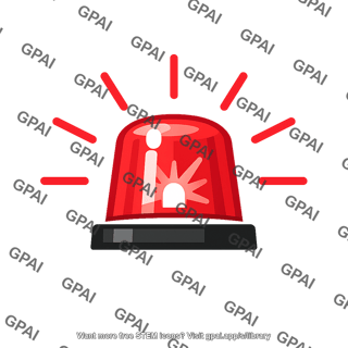 Emergency siren light