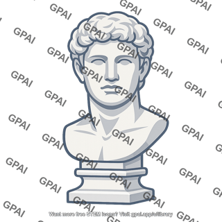 Classical bust sculpture