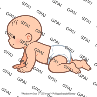 Baby crawling