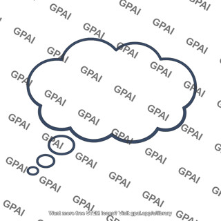 Dream empty thought bubble