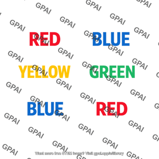 Word color naming task
