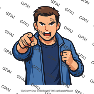 Man threatening