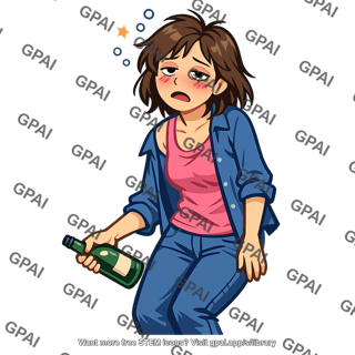 Woman intoxicated