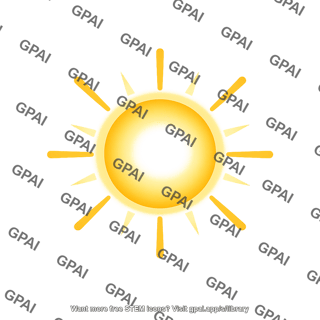 Stylized sun