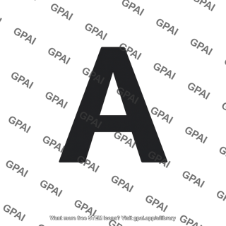 Letter a capital