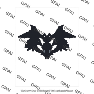 Rorschach inkblot test card