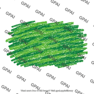 Green crayon scribble