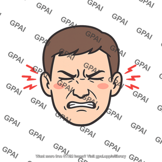 Pain face expression