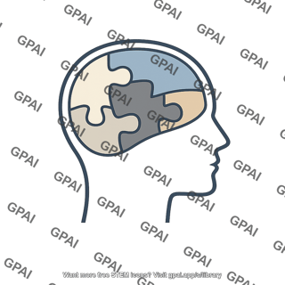 Human head puzzle brain