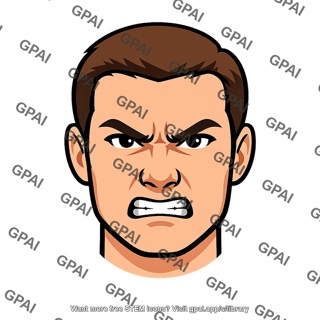 Human face angry