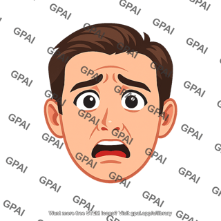 Facial expression fearful