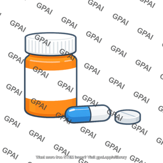 Medicine bottle with pills