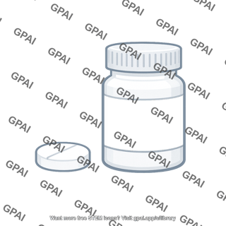 Medicine bottle and pill