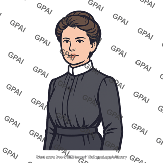 Woman in vintage dress