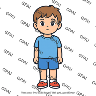 Young boy standing