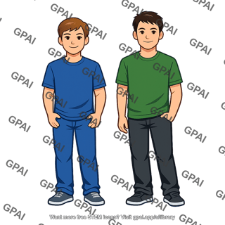 Fraternal twin pair male