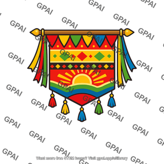Decorative ceremonial banner