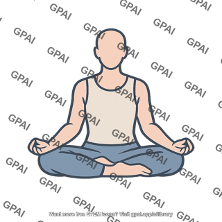 Meditation pose person