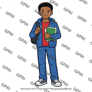 African american ninth grade student
