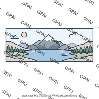 Mountain lake landscape