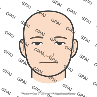 Human face flattened affect