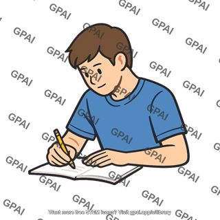 Student writing
