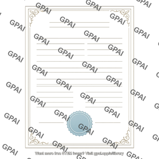 Certificate template