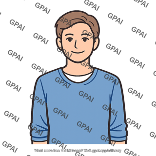 Man wearing blue shirt