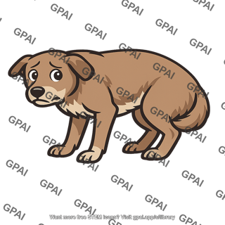 Dog frightened