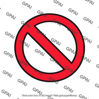 Prohibition sign