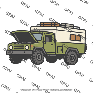 Camp truck broken down