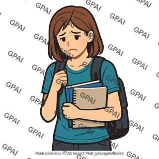 College woman distressed