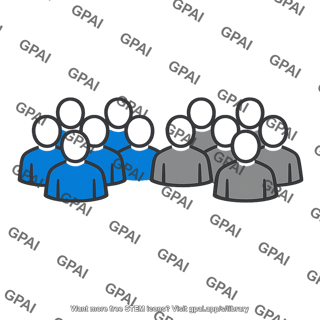Group of people categorized