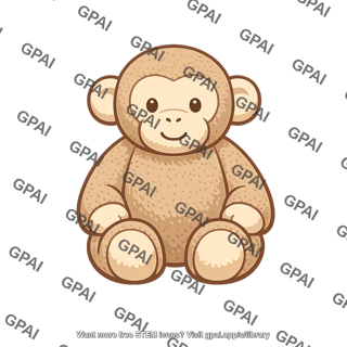 Plush monkey