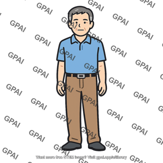 Adult man aging