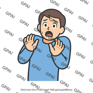 Frightened human