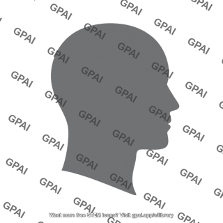 Human head silhouette