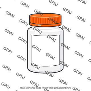 White plastic pill bottle